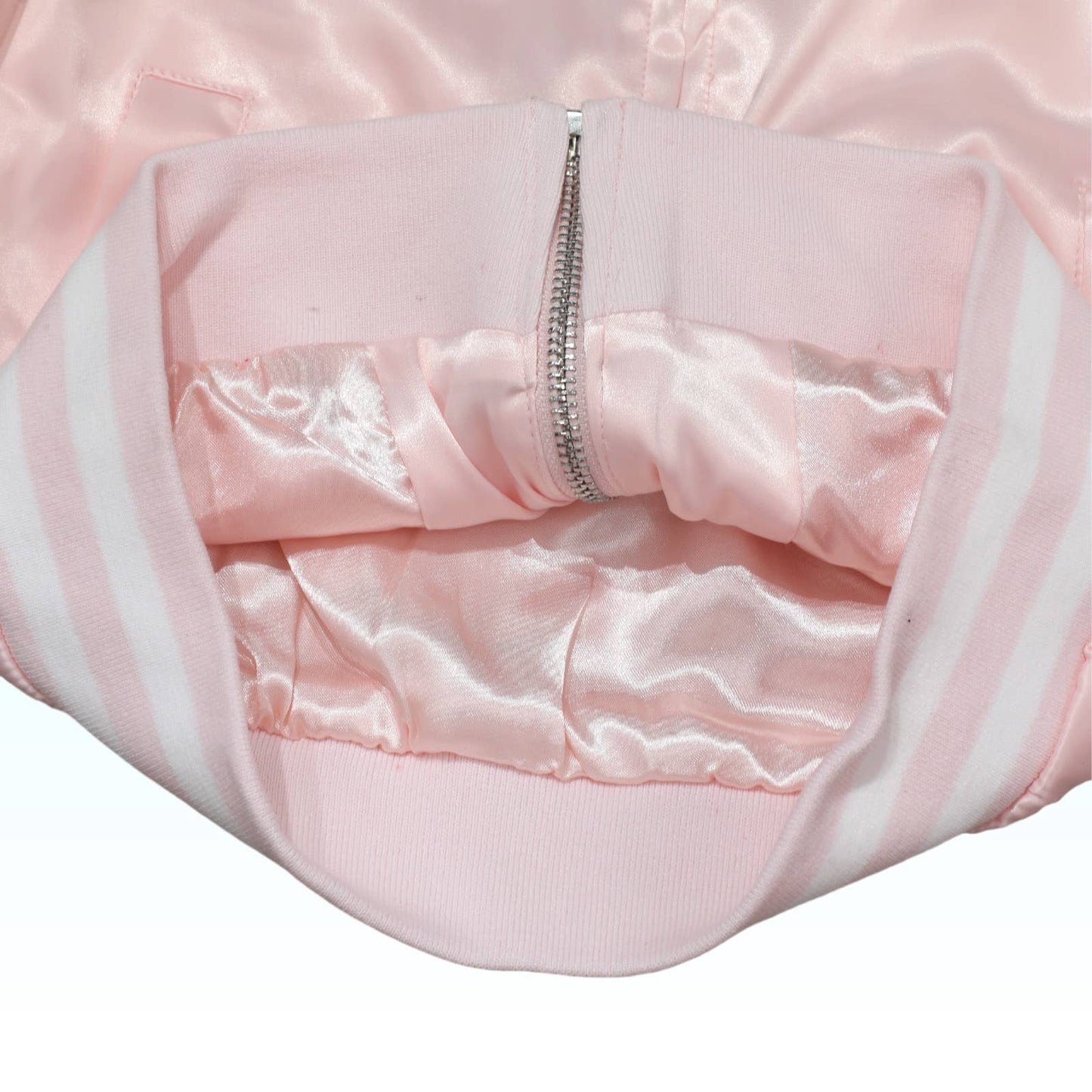 Rhinestone Ballet Satin Bomber