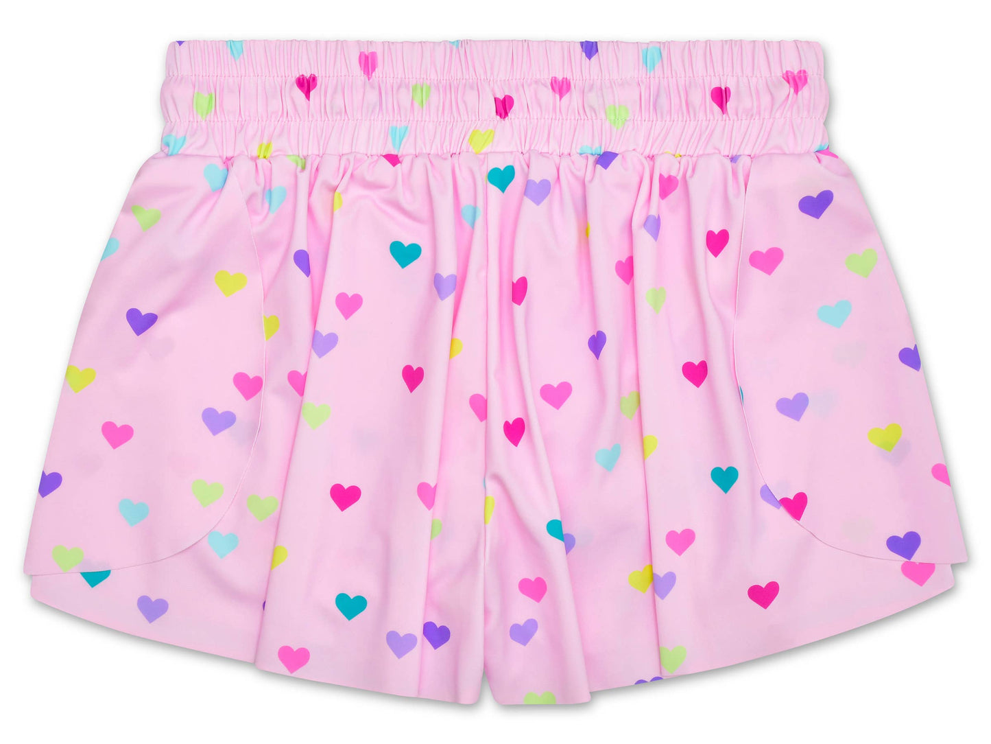 Heart Confetti Butterfly Shorts (Small (6-8))