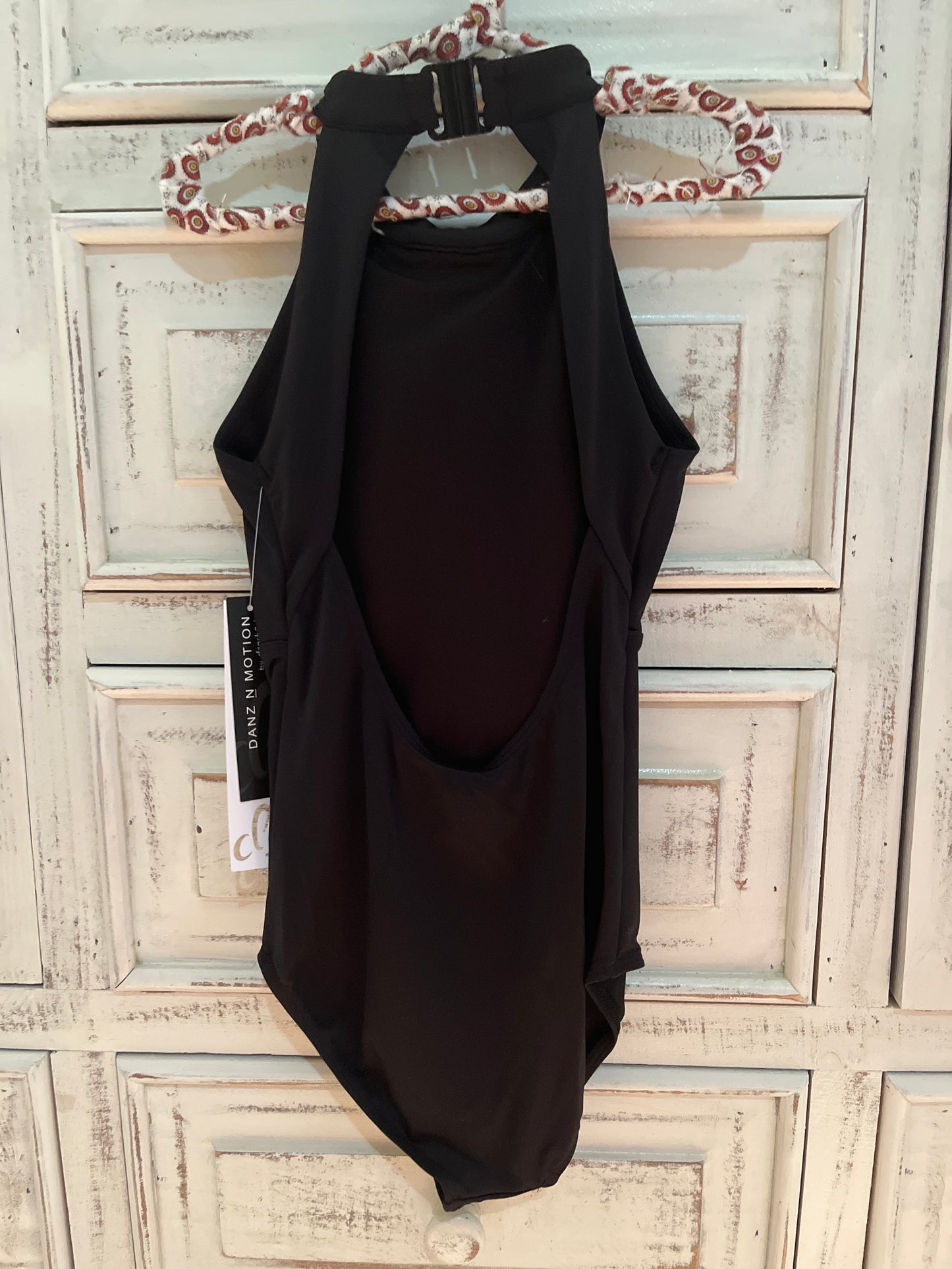 Danz N Motion Halter Twist Detail Leotard