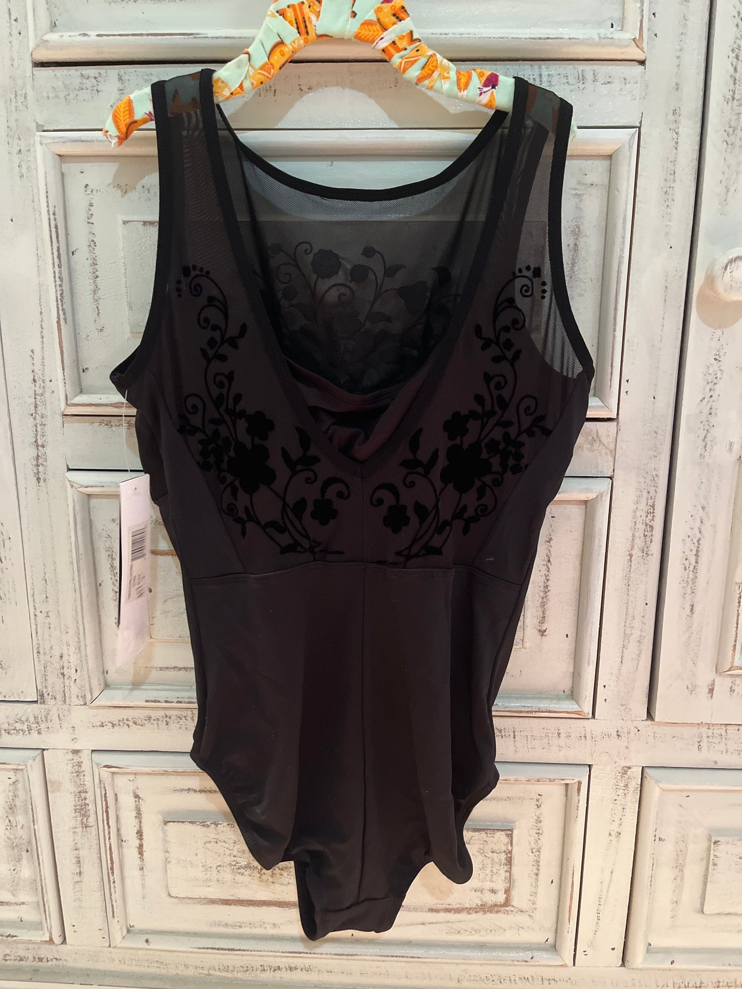Danz N Motion V-Back Floral Leotard