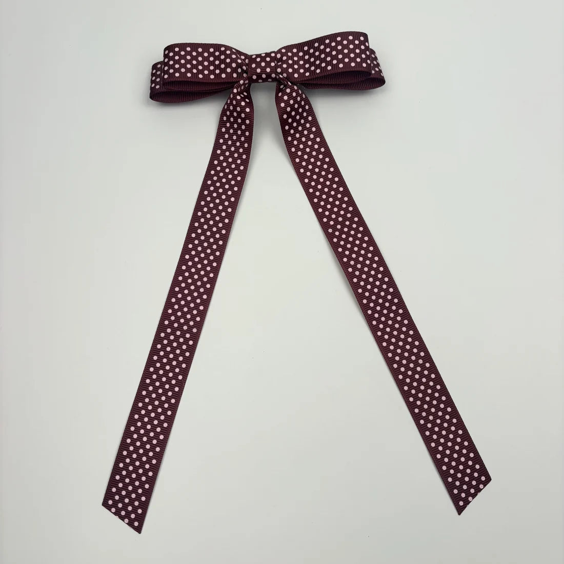 Harper Rose Laine Brown with Pink Polka Dots Bow
