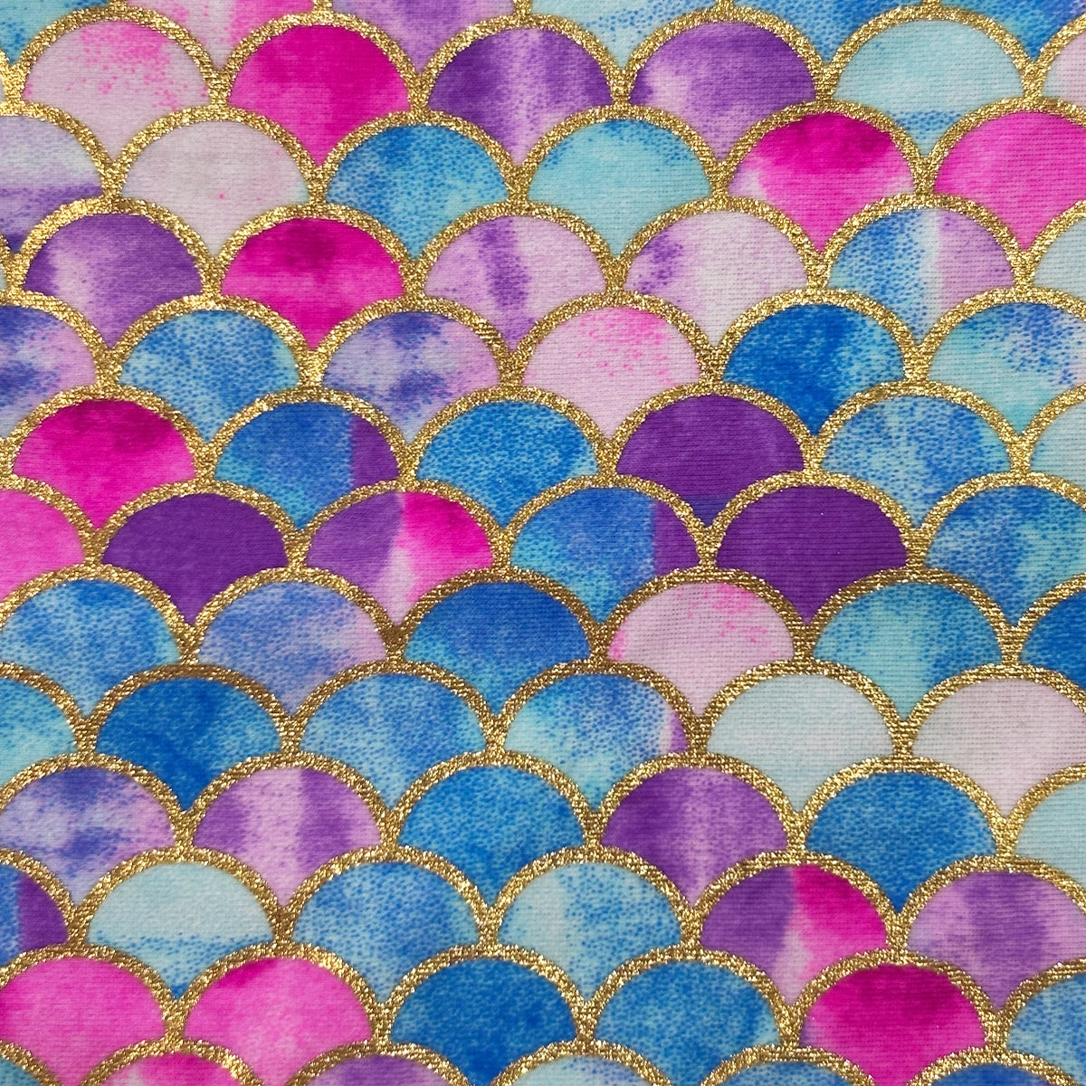 Girls Shimmering Scallop Razorback Leotard