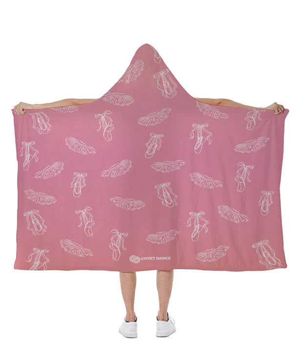Pointe Shoes & Tutus Hooded Blanket
