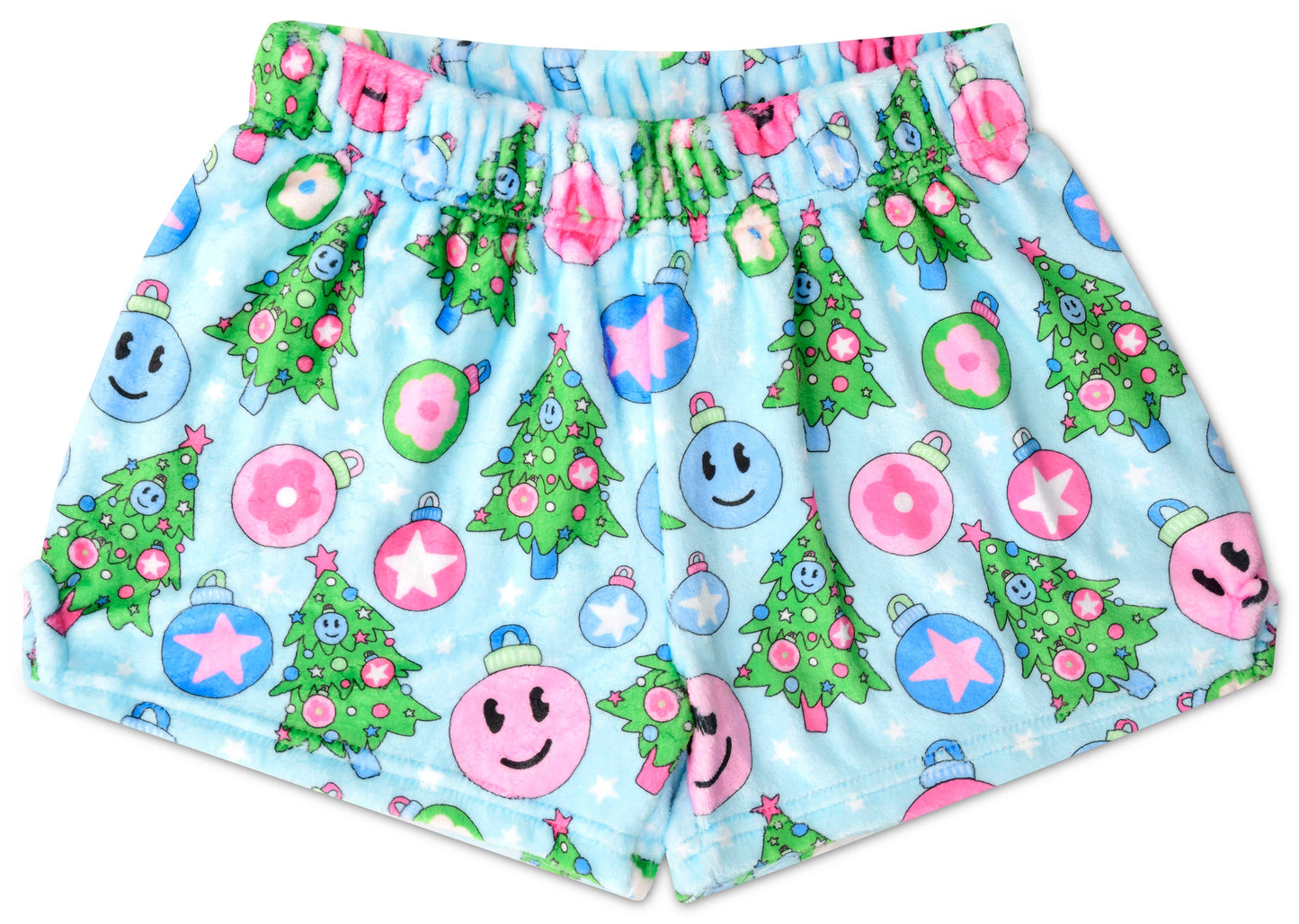 GROOVY HOLIDAY PLUSH SHORTS (ADULT MEDIUM 8-12)