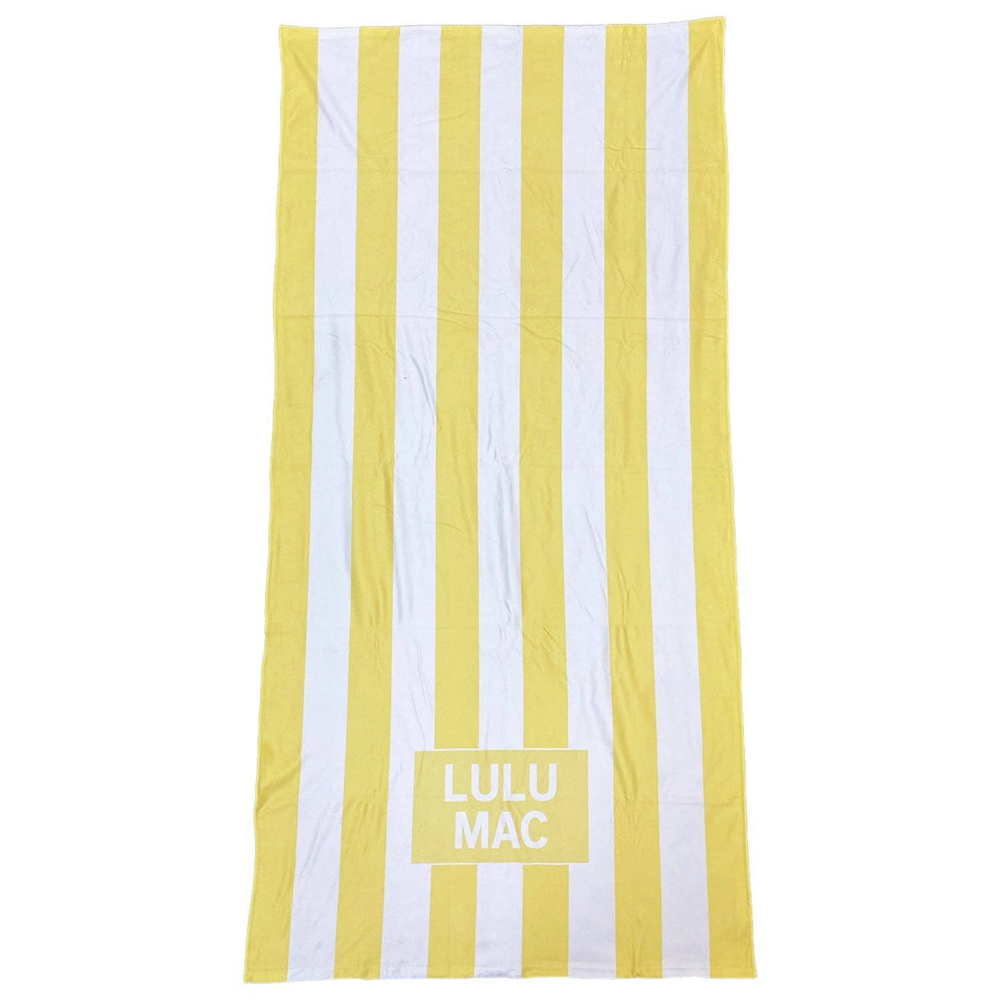BT1413-Lulu Mac Yellow Darby Beach Towel