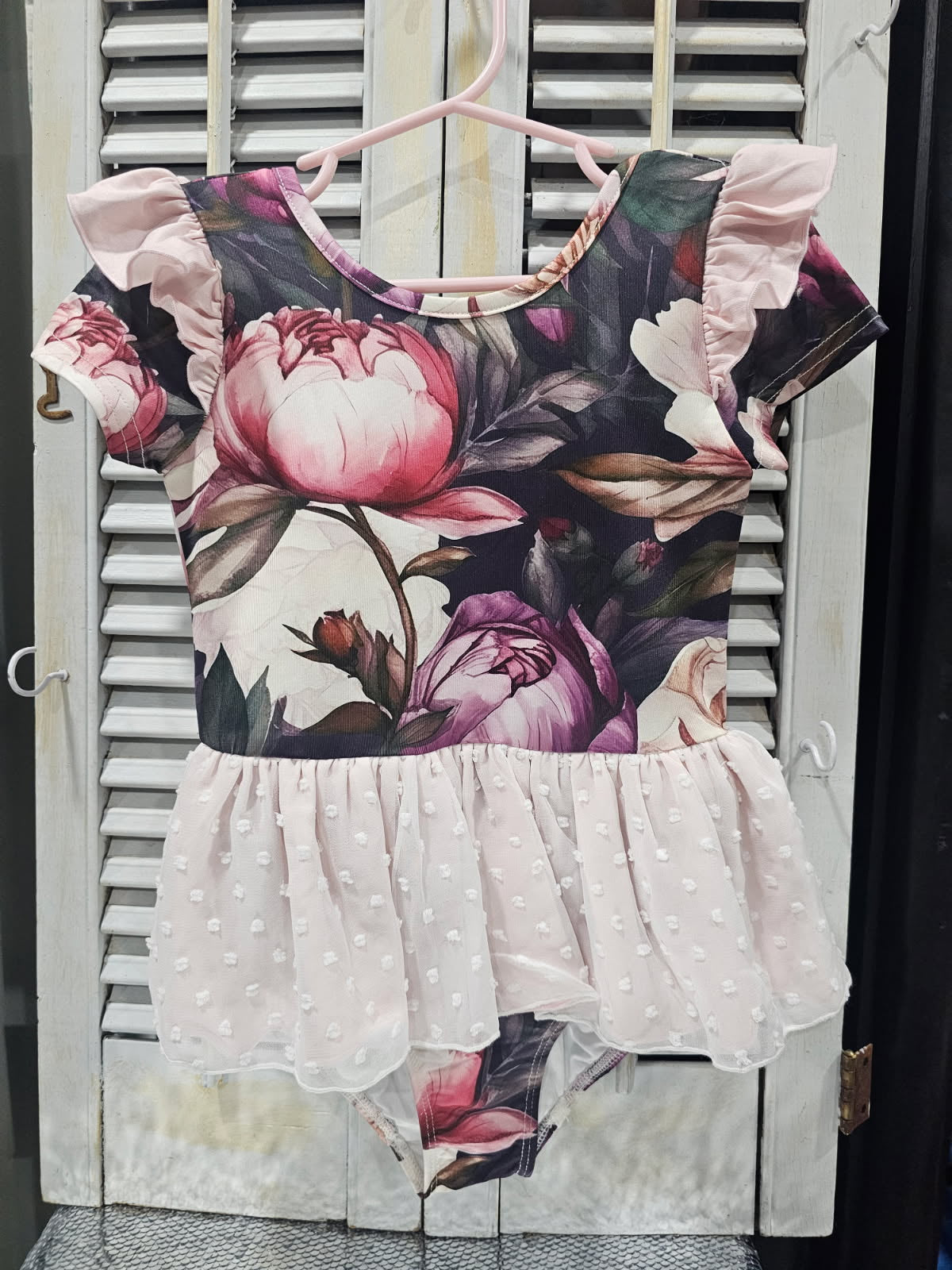 Leo Luvs Floral Skirted Leotard