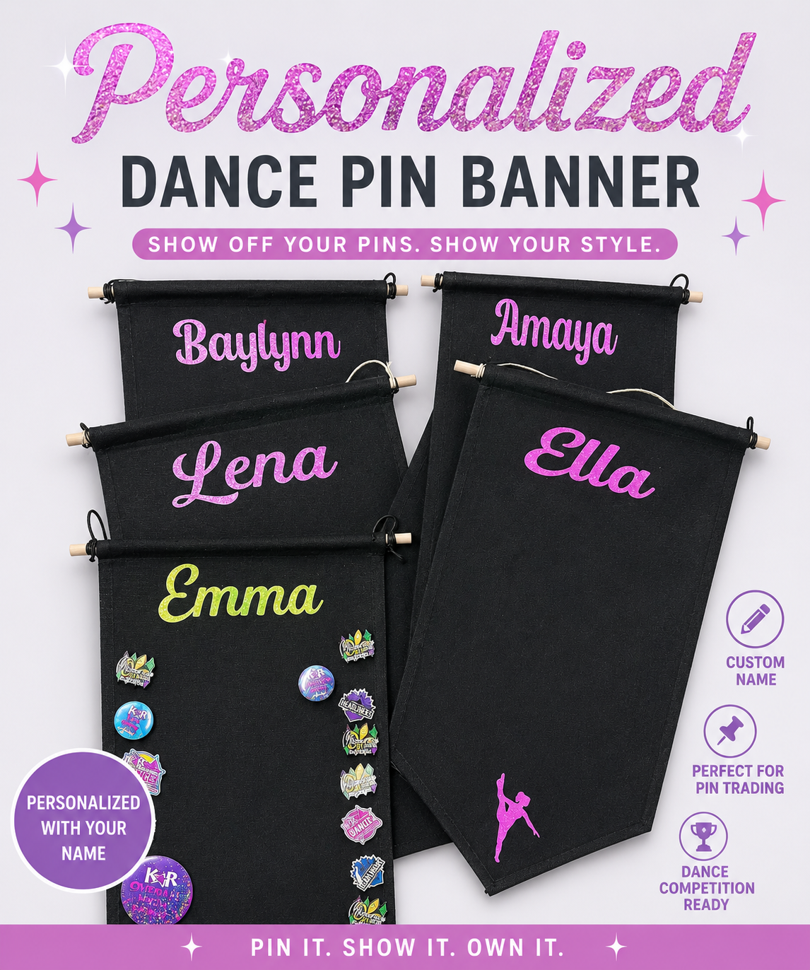 Personalized Pin Banner