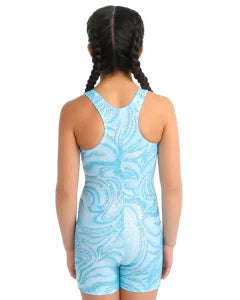 Snowflake Designs Sparkle Swirl Gymnastics Biketard - Child