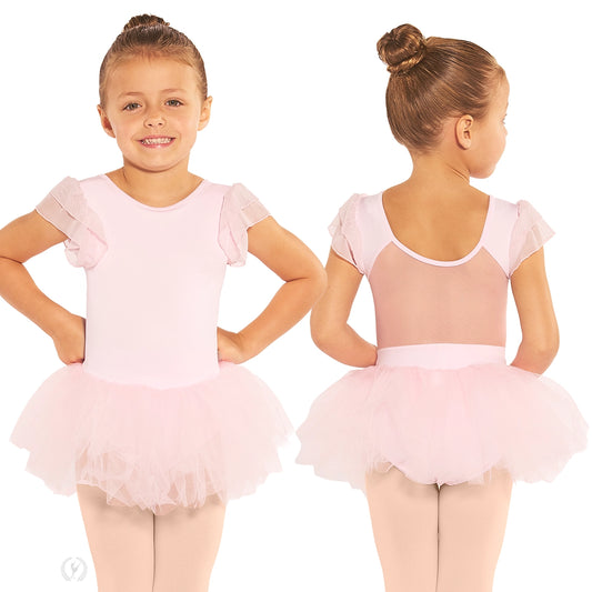 Eurotard Girls Flutter Sleeve Tutu Dress (0033)