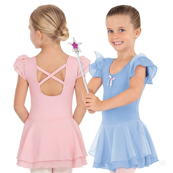 Eurotard Girls Ruffle Sleeve Dance Dress (0206)
