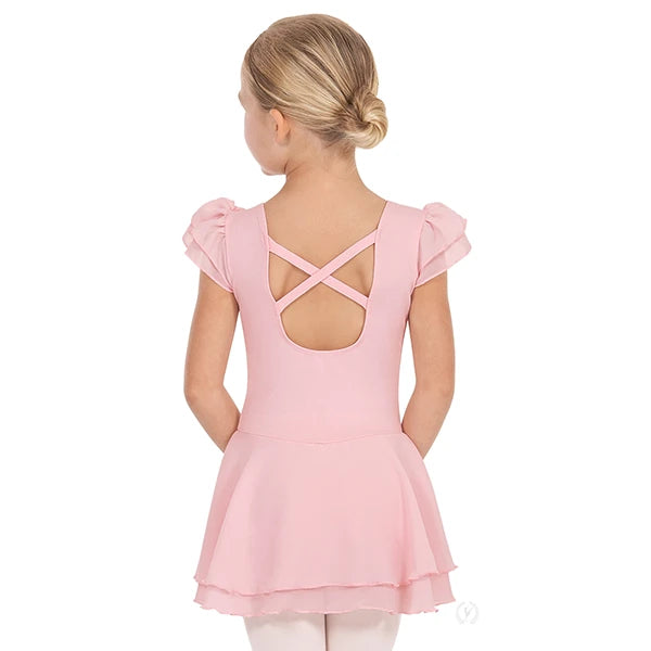 Eurotard Girls Ruffle Sleeve Dance Dress (0206)
