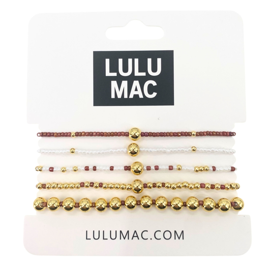BR-TM-1001 Lulu Mac Burnt Orange and White