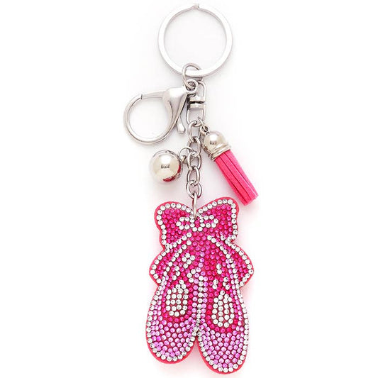 2821 Puffy Ballet Shoe Keychain