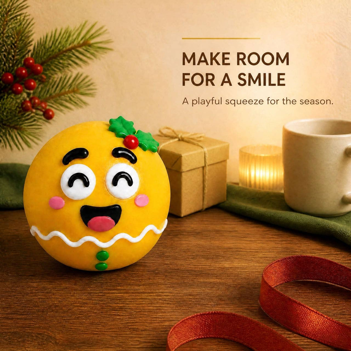 Funny Faces Squishy Balls — Christmas Edition