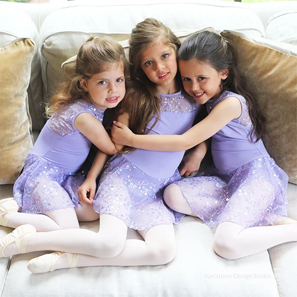 Eurotard Girls Enchanted Dreams Sequin Mesh Dance Dress (05457)