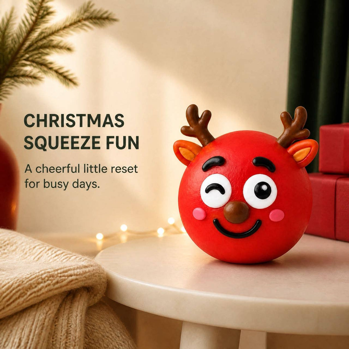 Funny Faces Squishy Balls — Christmas Edition