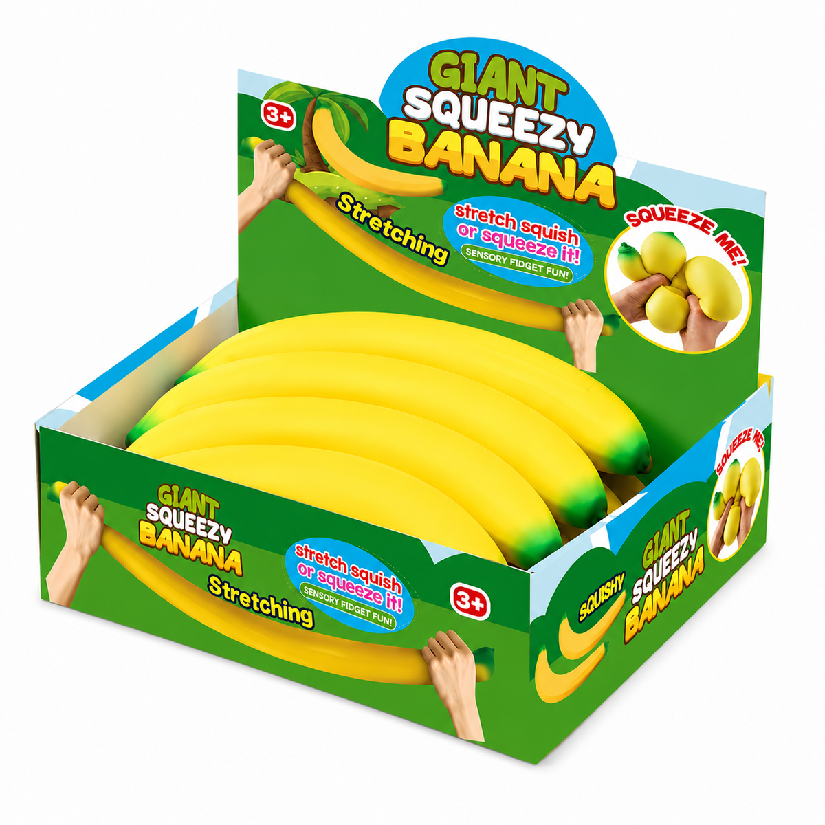 Giant Squeezy Squishy Banana 🍌– Jumbo Sensory Toy