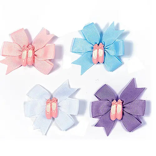 Pinwheel Bow With Ballet Shoes