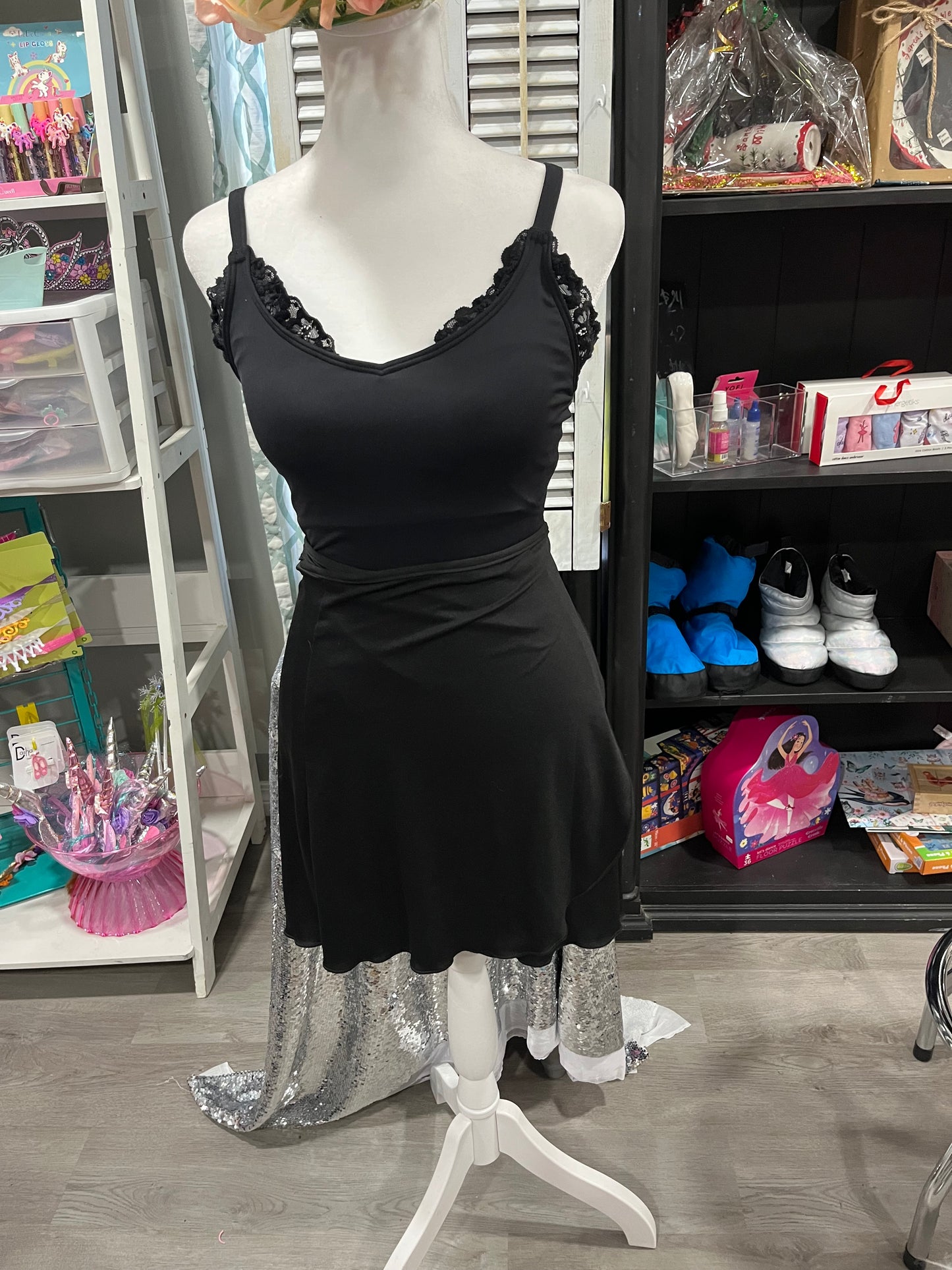 Black Ballet Wrap Skirt