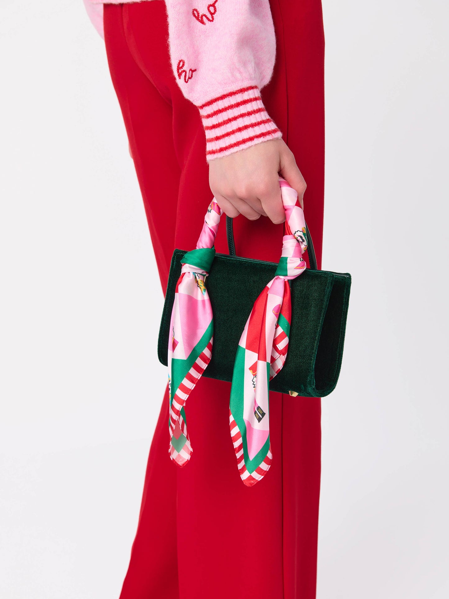 FESTIVE NUTCRACKER SQUARE SCARF, MULTI