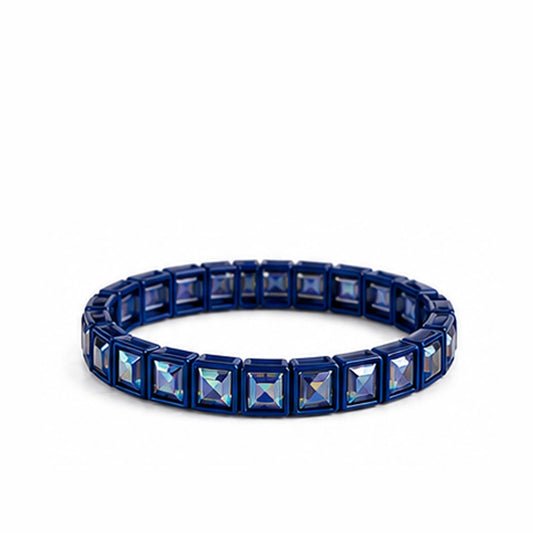 BR-RS-1002 Navy Rhinestone Bracelet