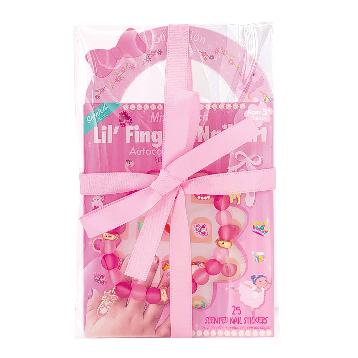 The Piggy Story Ballet Bracelet and Nail Sticker Easter Basket Gift Pack