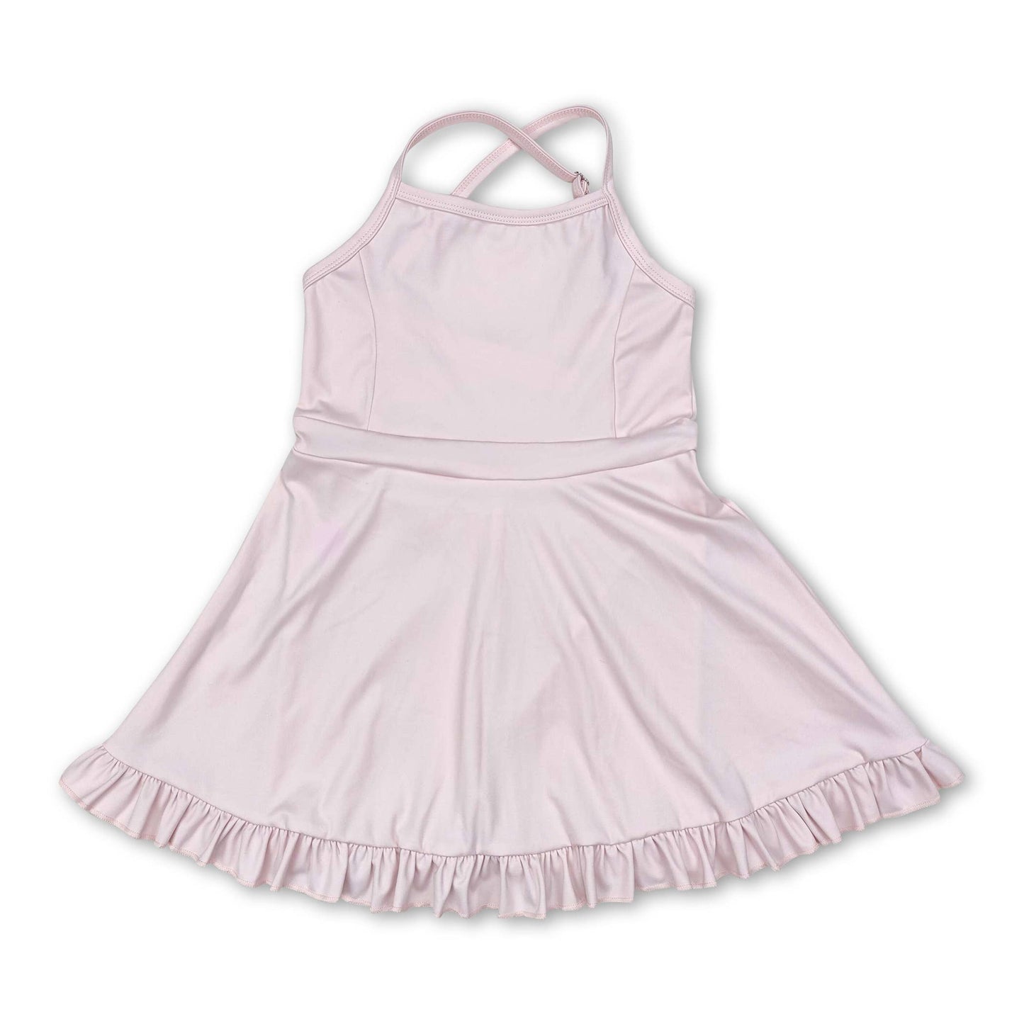 Multi colors kids girls summer athletic dresses