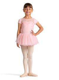 Bloch Metallic Print Cap Sleeve Tutu Leotard