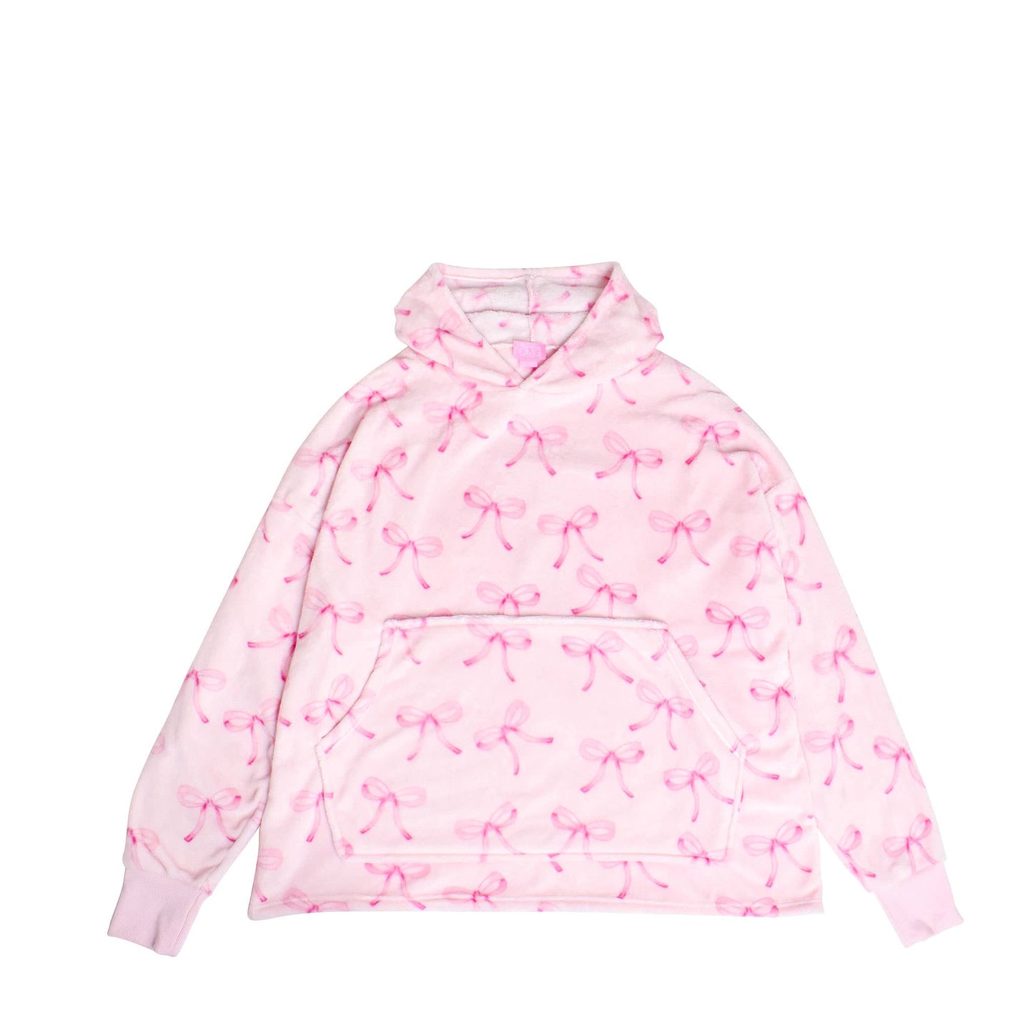 Fleece Printed Pullover Oversized Blanket Hoodie