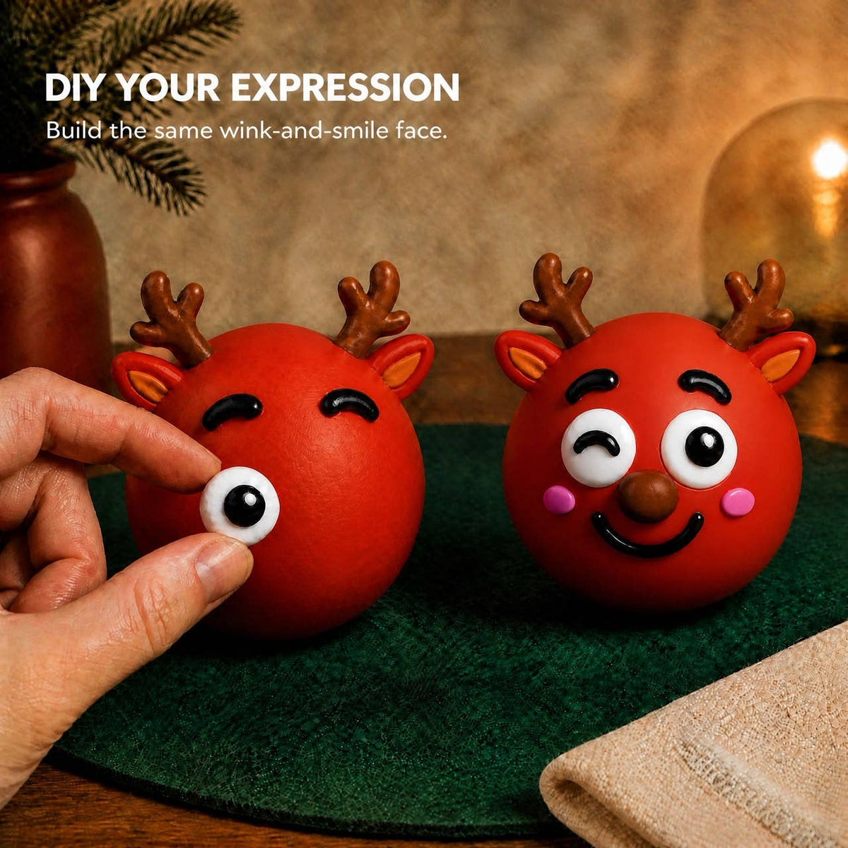 Funny Faces Squishy Balls — Christmas Edition