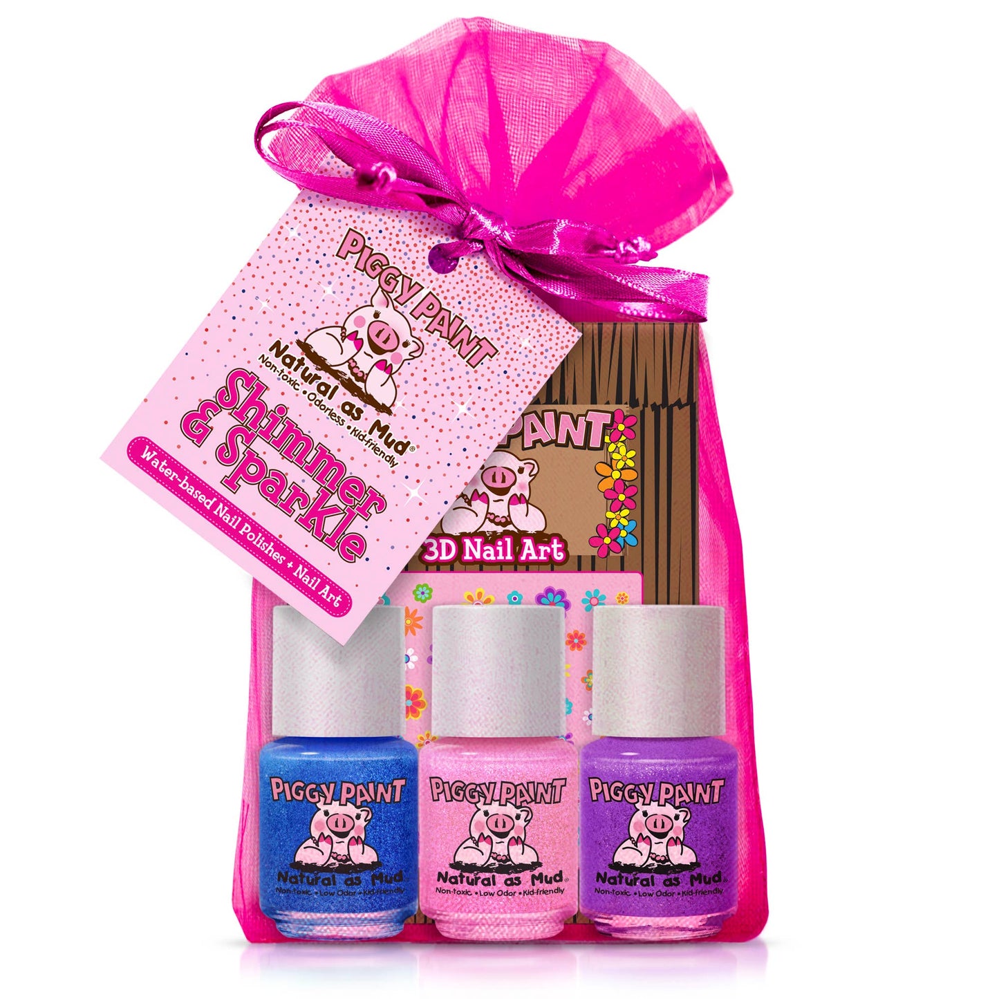 Shimmer & Sparkle Gift Set Non-Toxic Kids Nail Polish