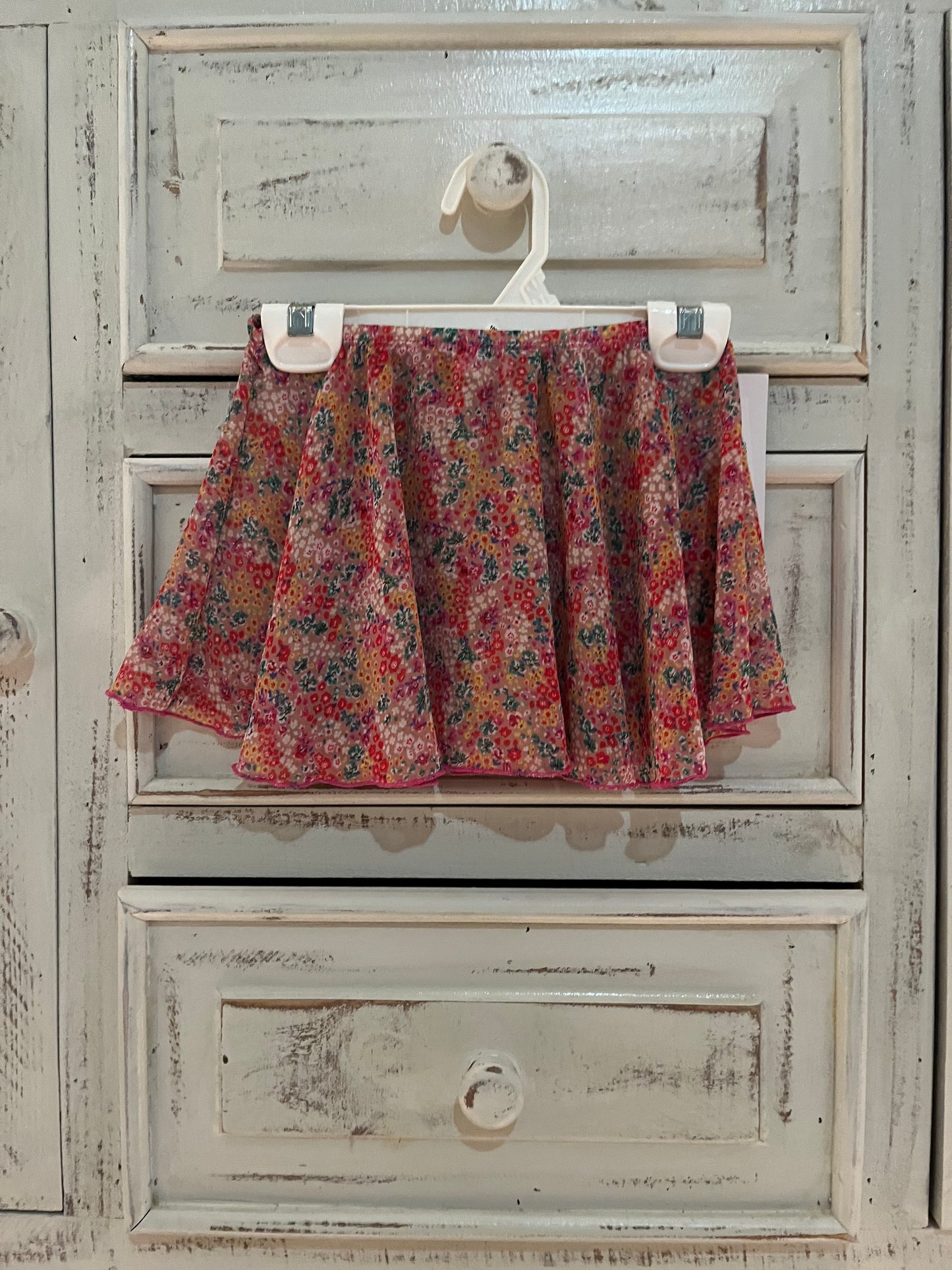 Eurotard Flirty Floral Pull On Skirt