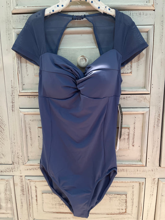 Danz N Motion Cap Sleeve Twist Detail Leotard