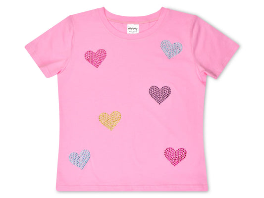Sparkling Hearts T-Shirt (X-Small (4-5))