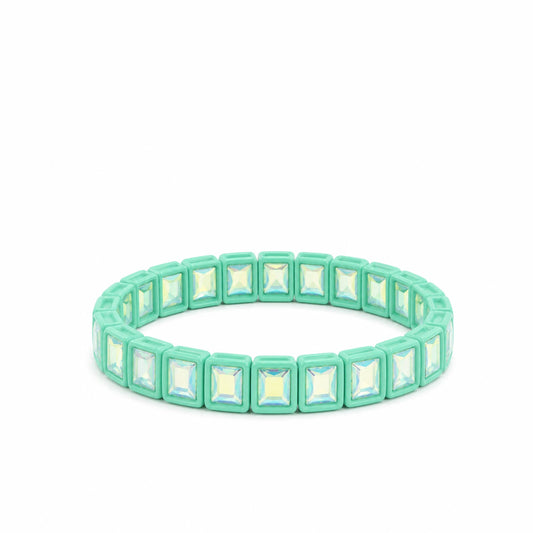 BR-RS-1002 Mint Rhinestone Bracelet