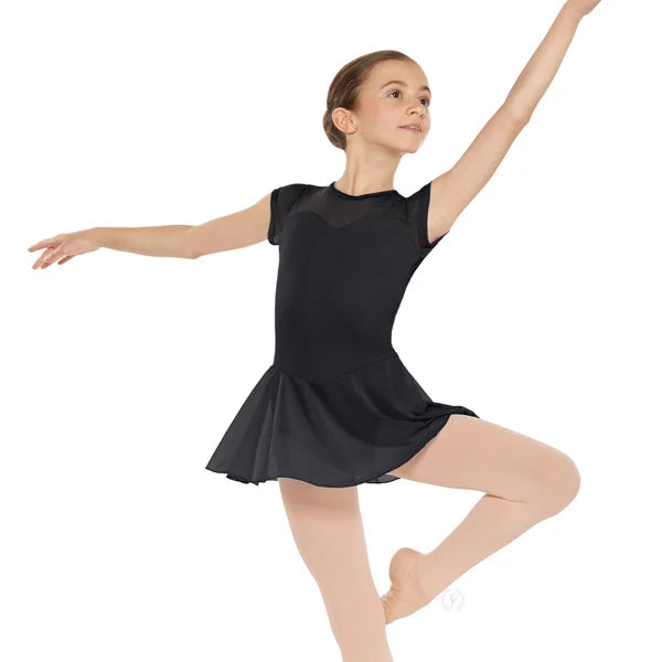 Eurotard Girls Silhouette Mesh Sweetheart Dance Dress (41226C)