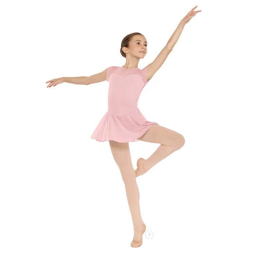Eurotard Girls Silhouette Mesh Sweetheart Dance Dress (41226C)