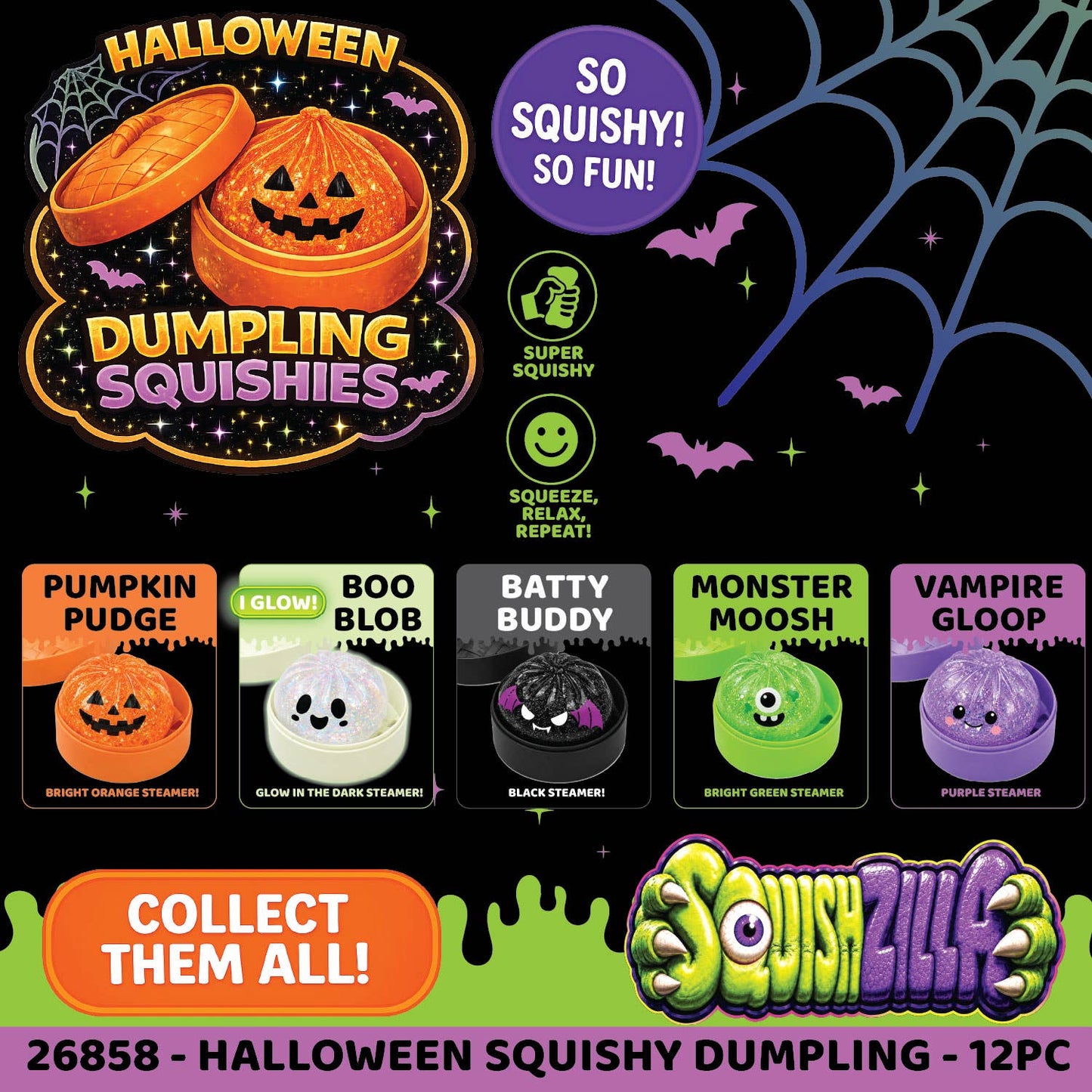 Fun Doh Spooky Mystery Dumpling Squishy Toy