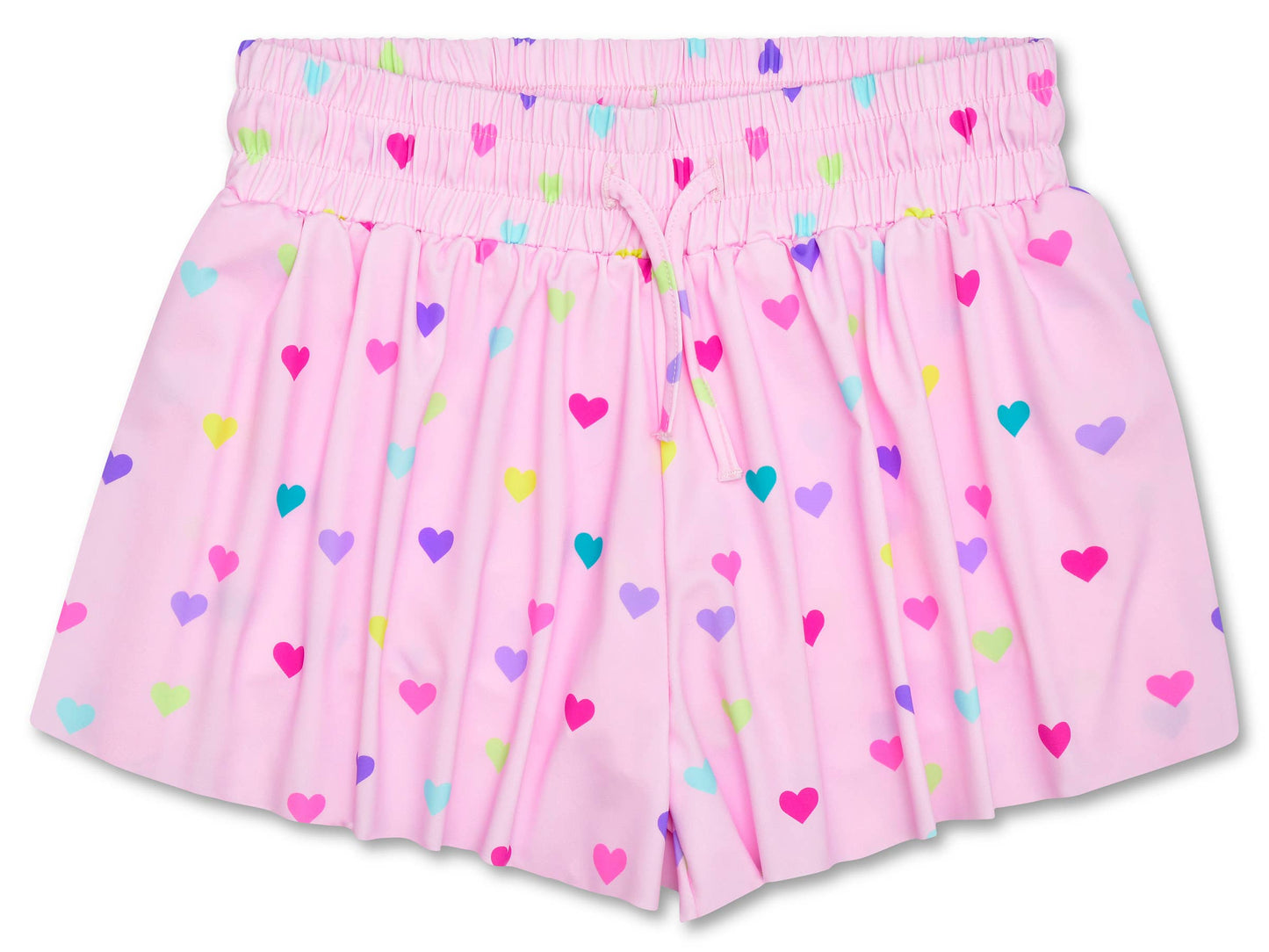 Heart Confetti Butterfly Shorts (Small (6-8))