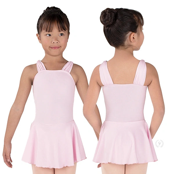 Eurotard Girls Microfiber Wide Strap Tank Dance Dress (4438)