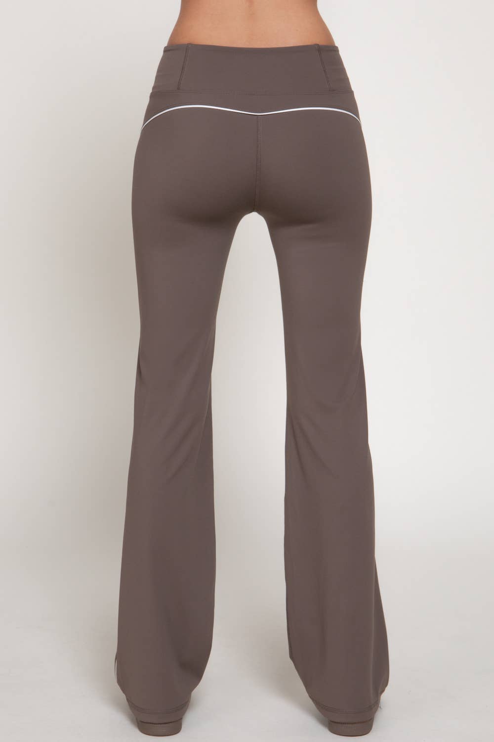 Waist Band Contrast Piping Detail Workout Pants