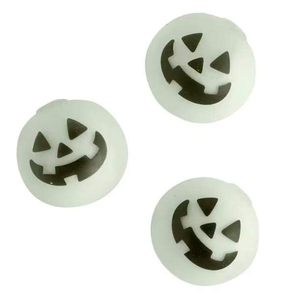 Glow-in-the-Dark Jack O’Lantern Squishies
