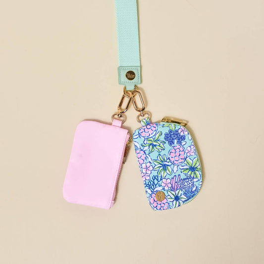 The Darling Effect Dynamic Duo Pouch Wristlet–Coastal Cove