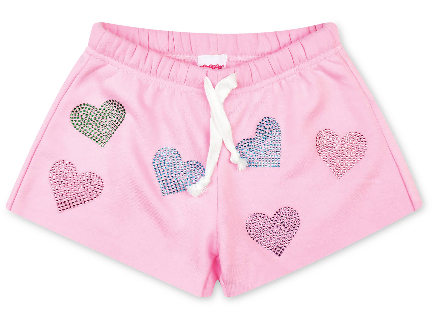 Sparkling Hearts Sweat Shorts (Large (14))