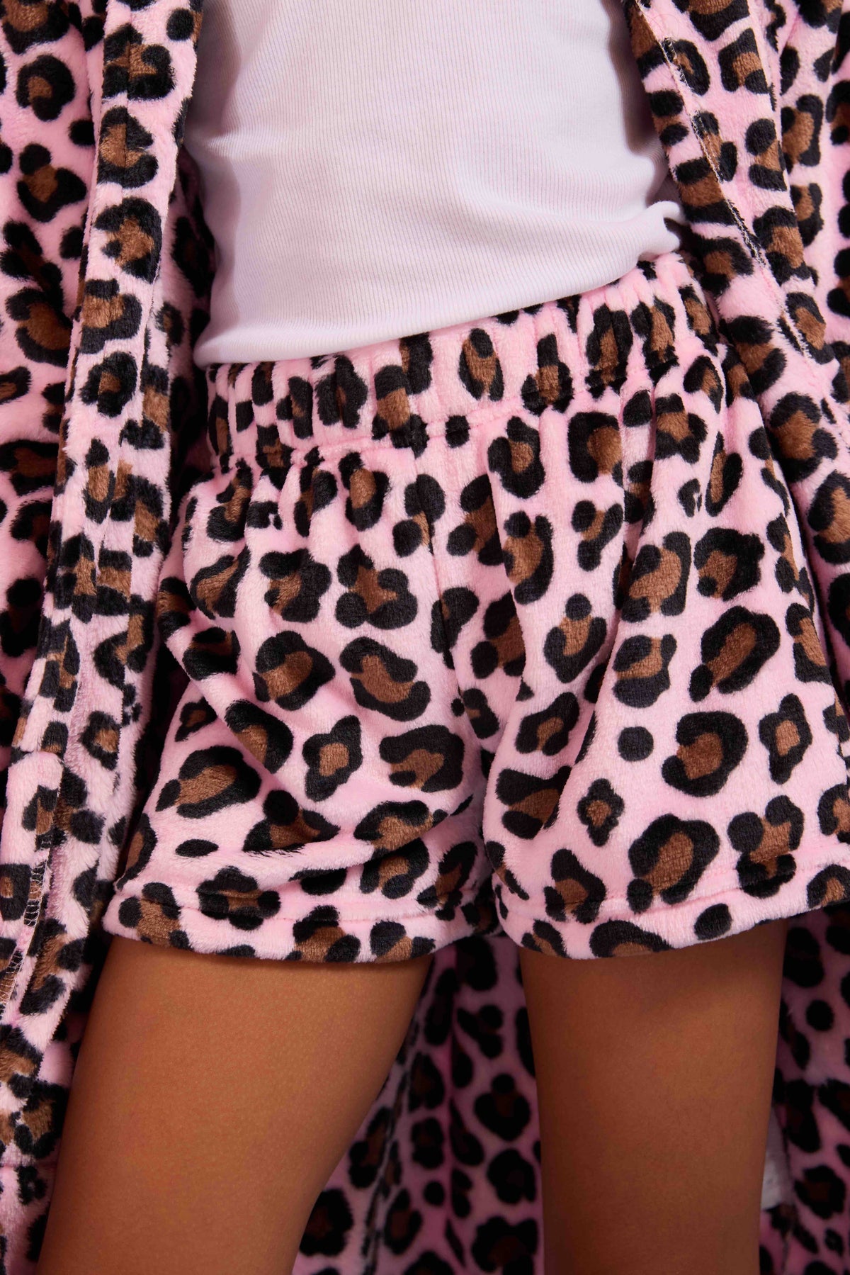 (3 PACK) Leopard Printed Cozy Pajama Shorts
