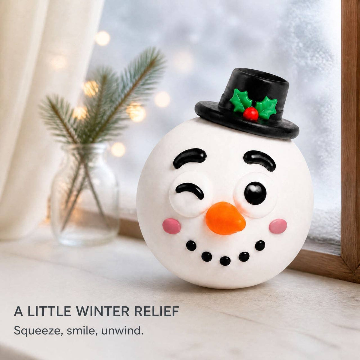Funny Faces Squishy Balls — Christmas Edition