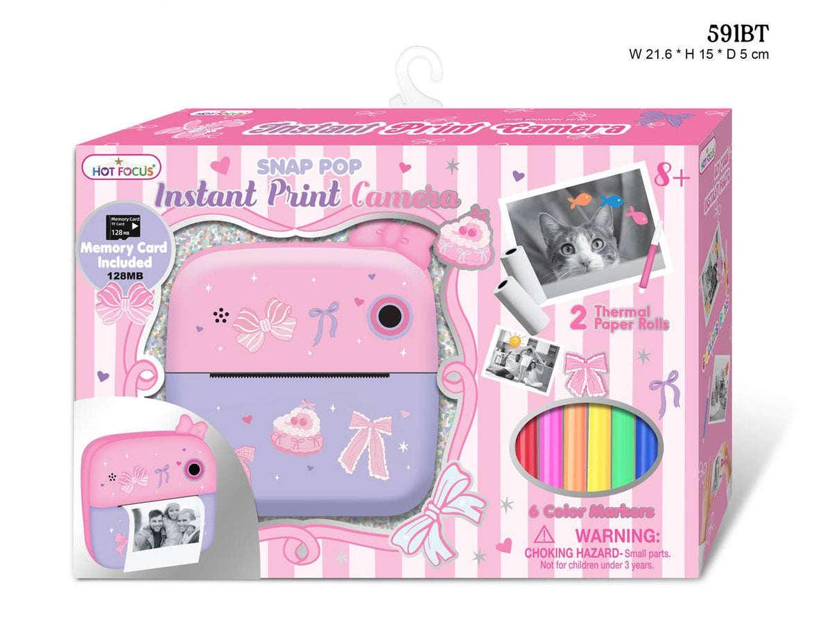Snap Pop Instant Print Camera, Bowtiful