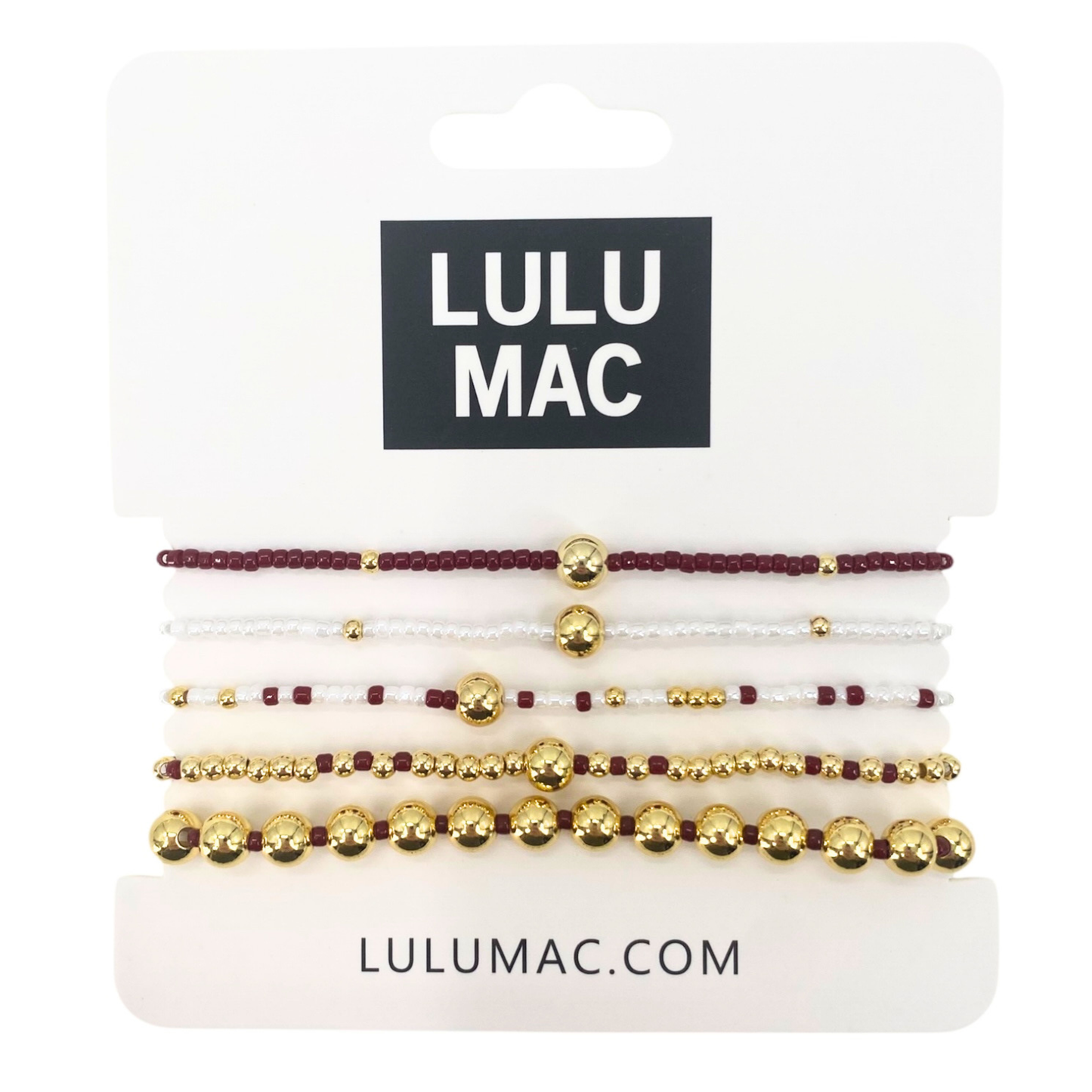 BR-TM-1001 Lulu Mac Crimson and White