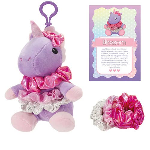 6358 Scrunch Bunch Unicorn Bag Tag
