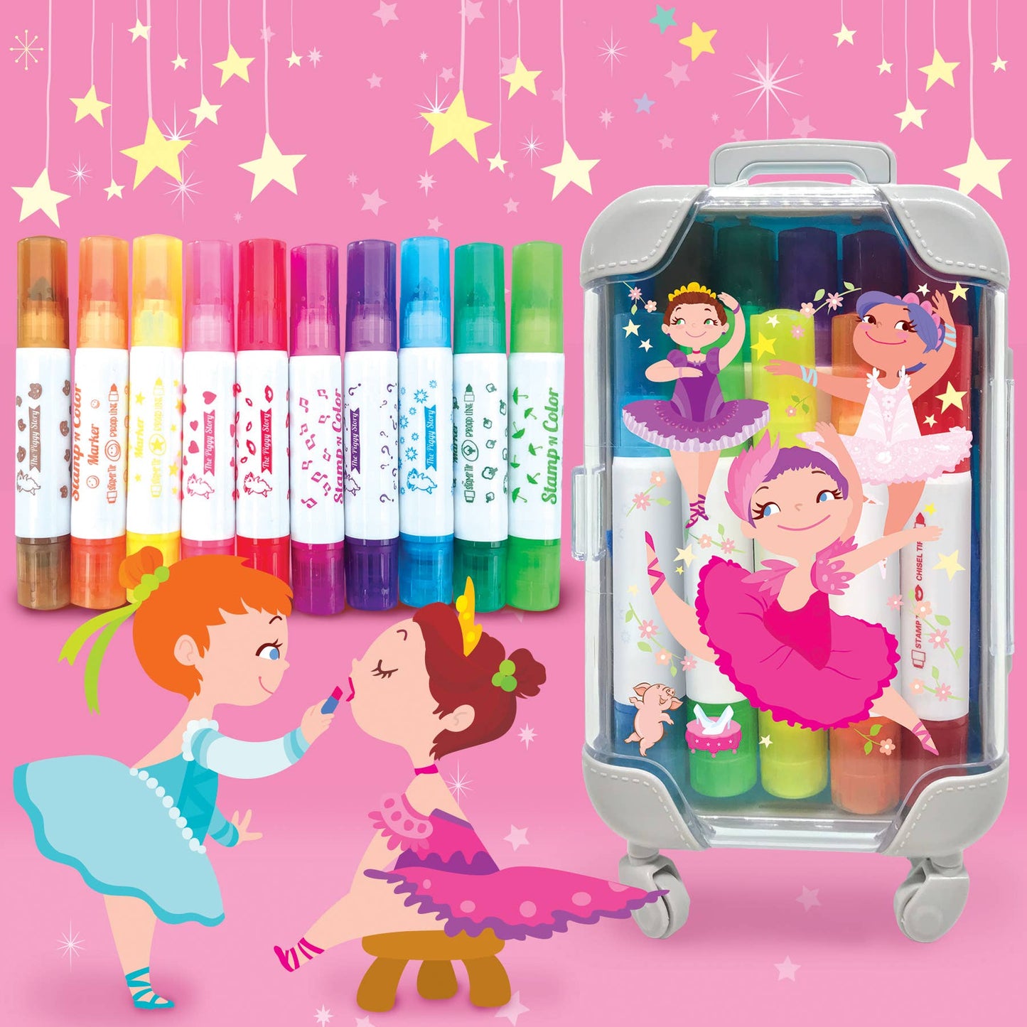 The Piggy Story Color Pop: Stamp n Color Markers | Pretty Ballerinas